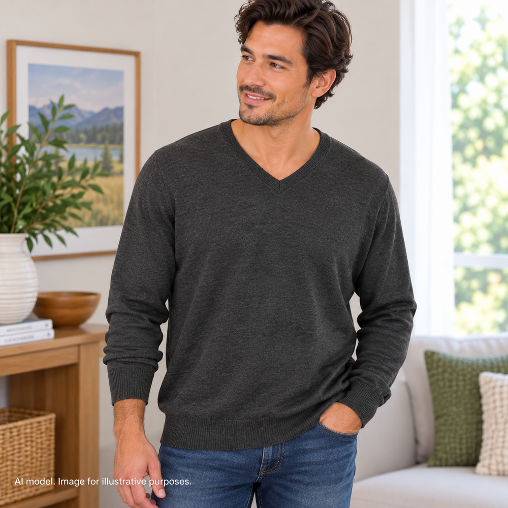 Brooks Brothers Sweater Mens Large Gray 346 Italian Merino Wool Pullover FLAWS